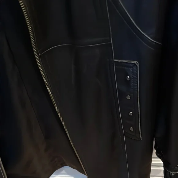 Nicola Berti Ruffled Black Women's Jacket/Coat - Picture 6 of 11